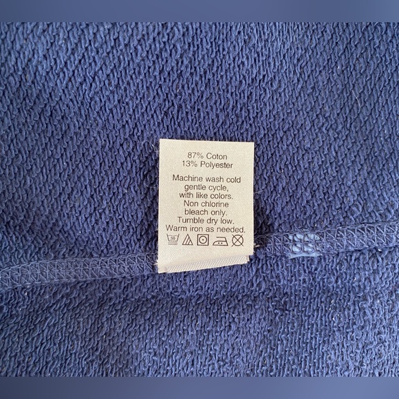 J. Crew NWOT Black Label French Terry Sweatshirt Raglan Sleeve Split Hem SZ SM - Picture 14 of 16